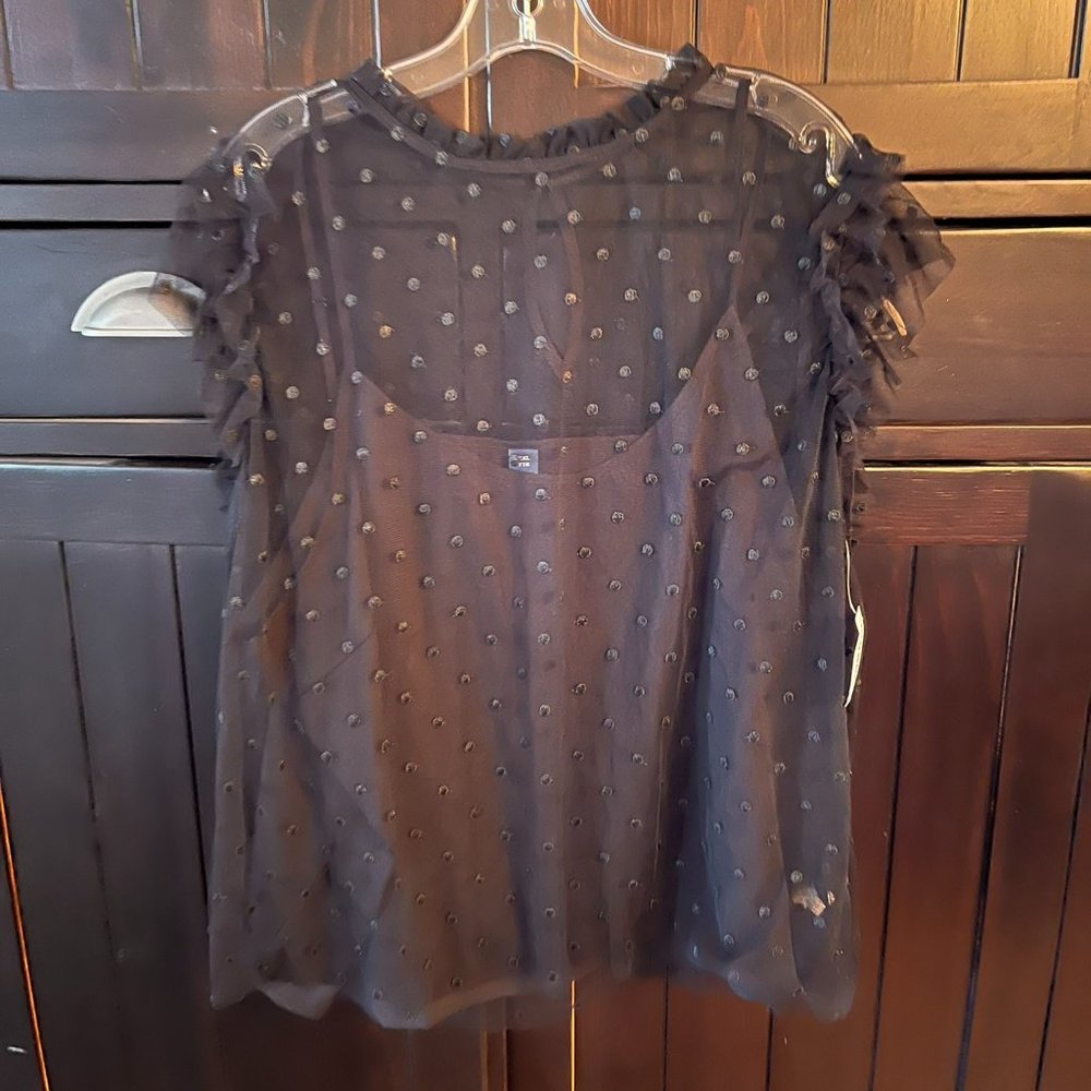 Sheer top with tank top - Never worn!